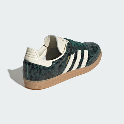 Sneakers basses Adidas Samba snakeskin collegiate green unisexe