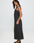 Robe Midi Femme Sans Manches à Pois – Encolure Ronde Silhouette Fluide