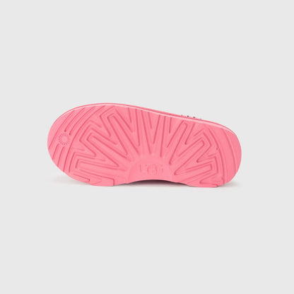 UGG Tasman II Pink Bloom chaussons femme en daim et peau de mouton rose poudré, détail intérieur