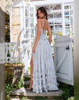 Robe Longue Femme Fleurie en Mousseline – Coupe A-Line Style Bretelles