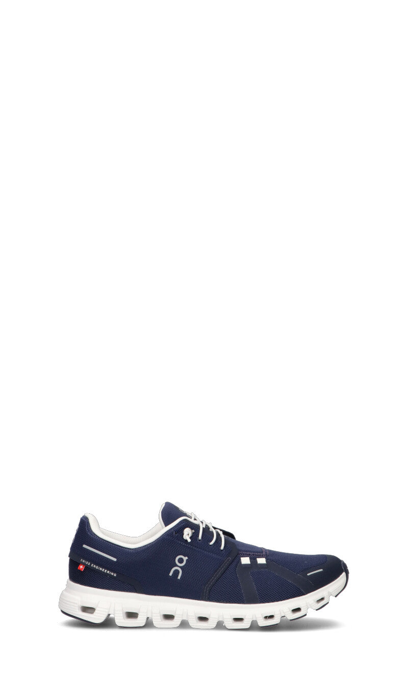 On Cloud 6 Baskets Bleu Marine Blanc Homme - 1