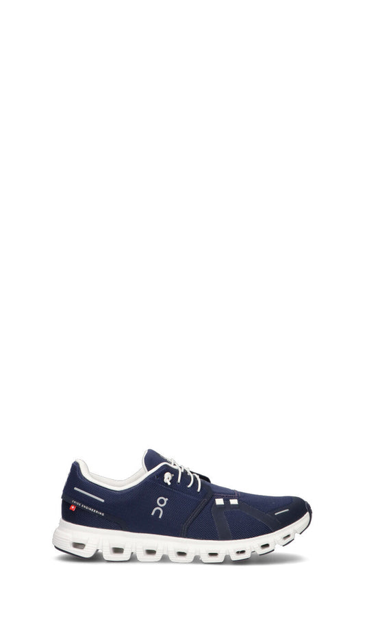 On Cloud 6 Baskets Bleu Marine Blanc Homme - 1