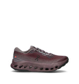 On Cloudsurfer Trail 2 Waterproof Chaussures Trail Bordeaux Gris Femme