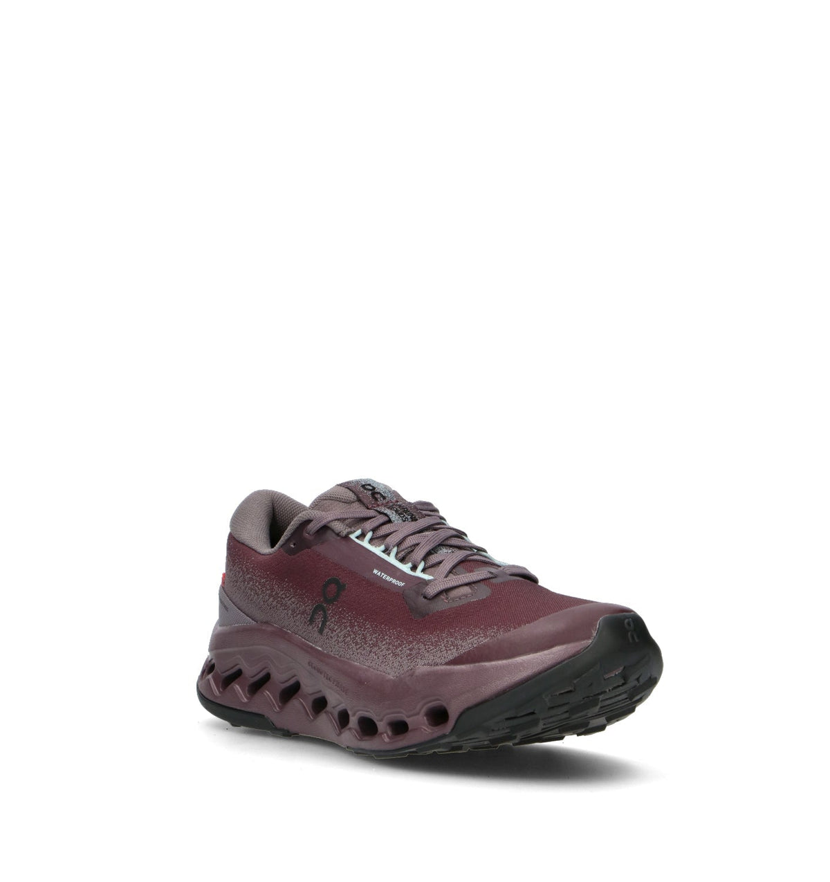 On Cloudsurfer Trail 2 Waterproof Chaussures Trail Running Bordeaux Gris Femme - 2
