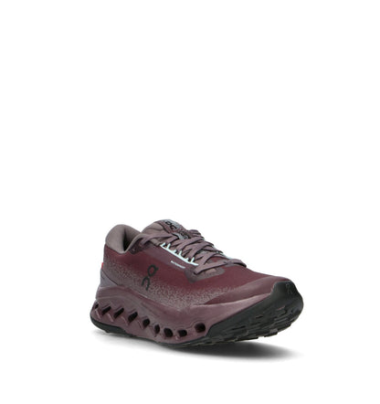 On Cloudsurfer Trail 2 Waterproof Chaussures Trail Running Bordeaux Gris Femme - 2