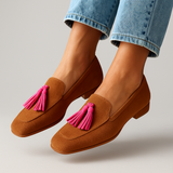 Mocassins Femme Constance-Flore, en Daim Slip-On