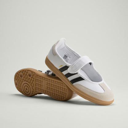 Sneakers basses Adidas Samba jane white black gum unisexe
