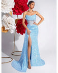 Robe Longue Femme Épaules Dénudées – Plissé Arête de Poisson et Découpes