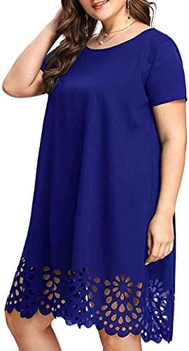 Robe Midi Femme en tissu léger, col rond, coupe fluide – Menvelo