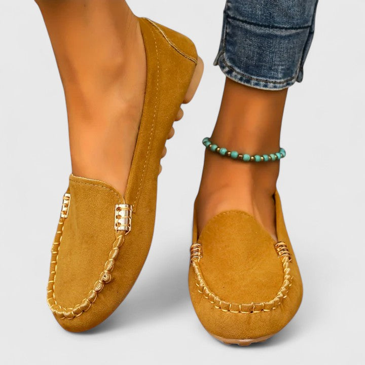 Mocassins Femme Salomé-Ambre – vue latérale