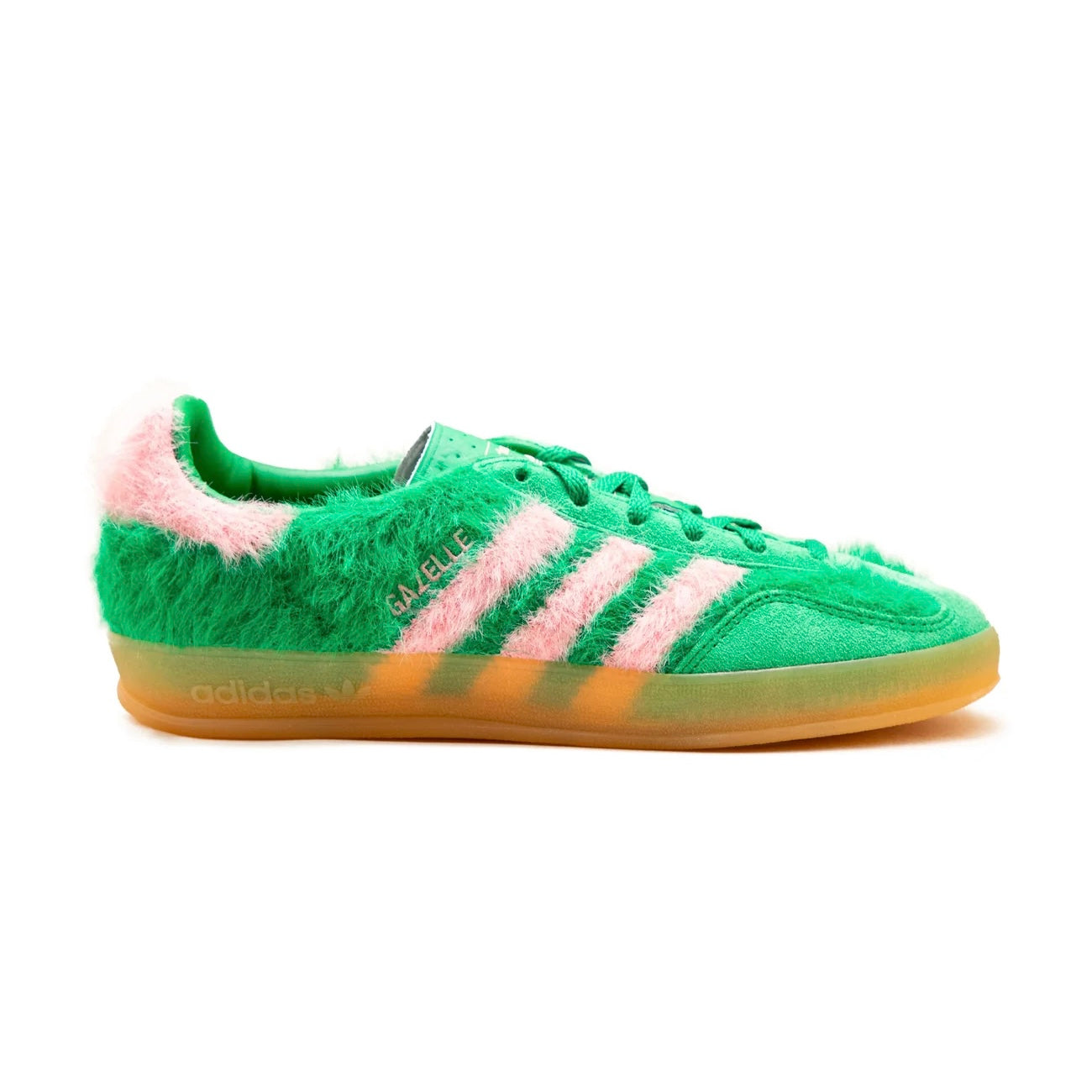 Sneakers basses Adidas Gazelle Indoor green glow pink unisexe