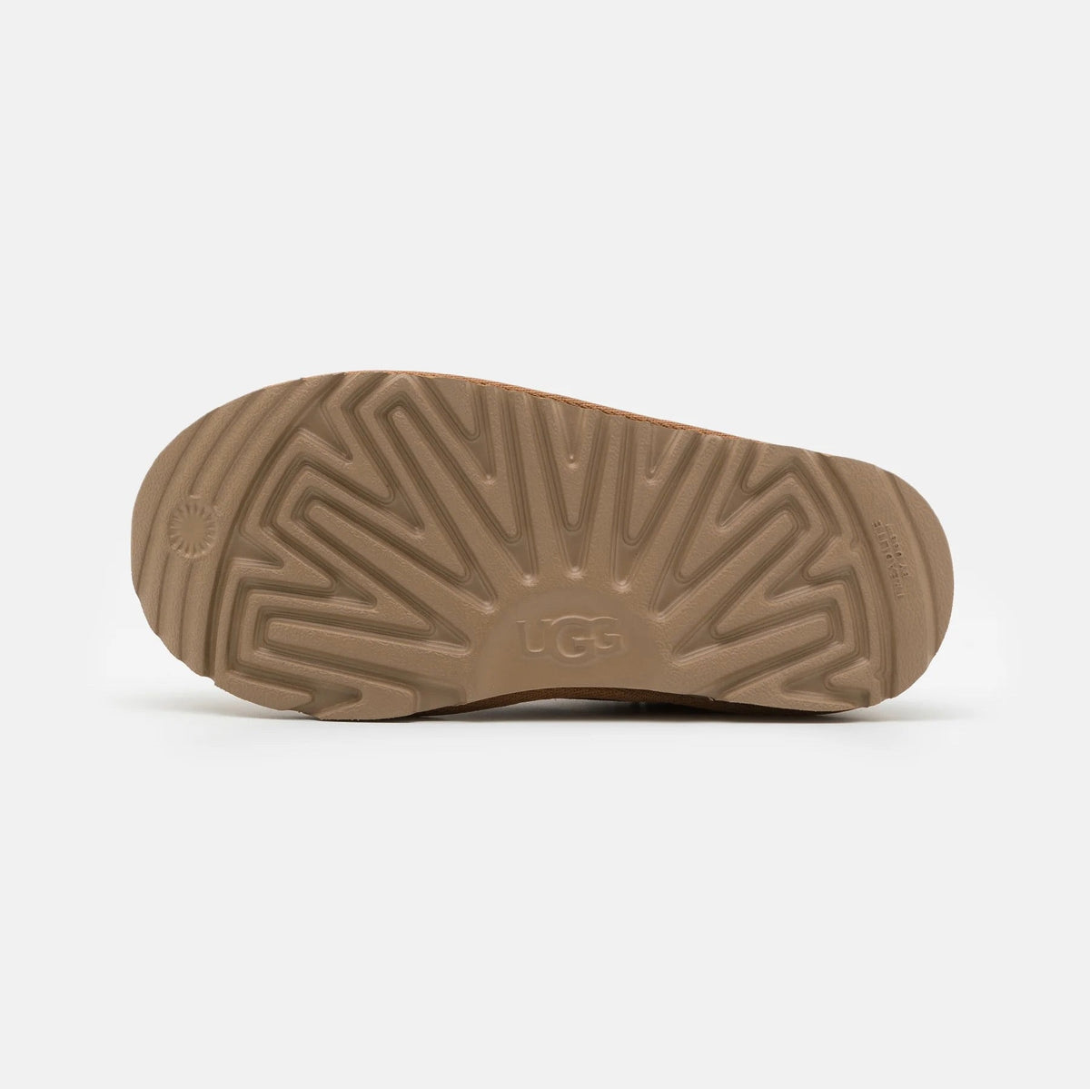 UGG Tasman II Chestnut chaussons homme et femme en daim et peau de mouton marron chestnut, vue de dessus