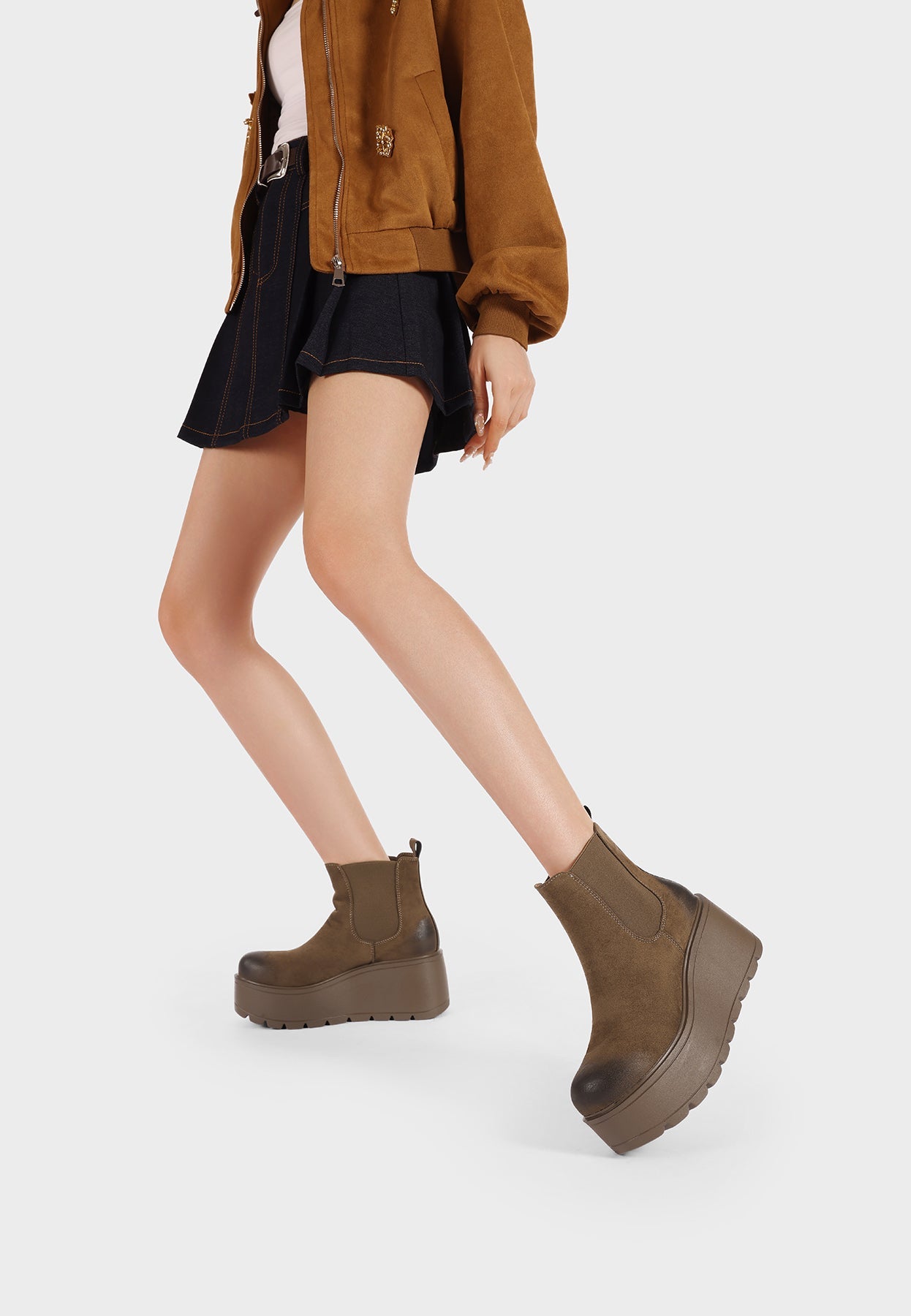 Bottines Chelsea Femme Pola – vue portée