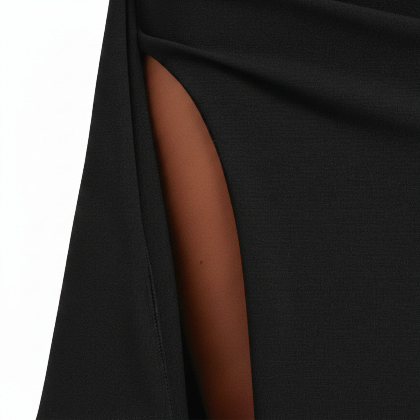 Robe Longue Femme Bustier sans Bretelles – Froncée avec Fente Haute