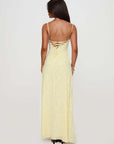Robe Maxi Fleurie Élégante Femme – Bretelles Fines Dos Lacé