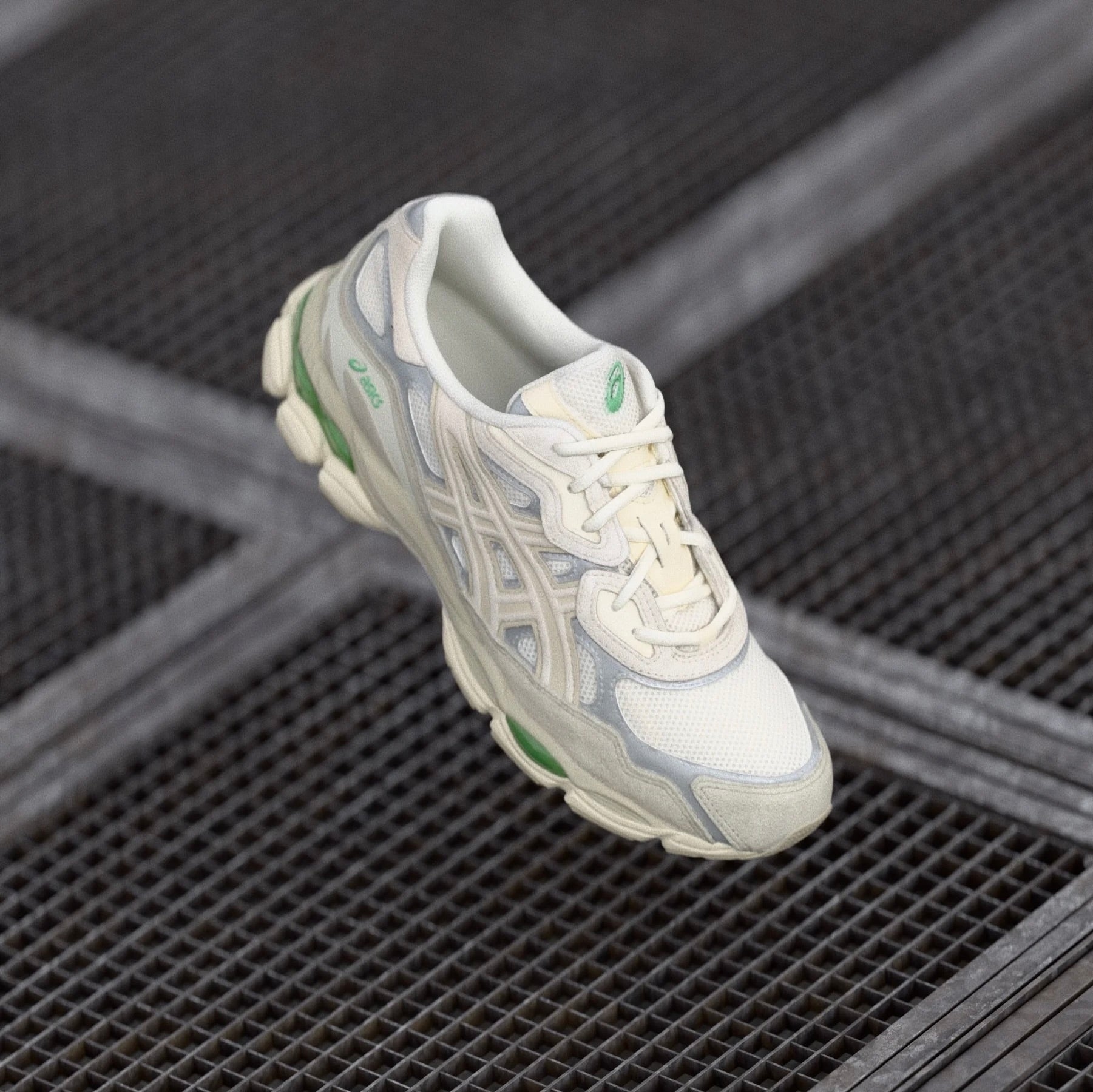 ASICS Gel-NYC Cream Fossil, Baskets Basses Unisexe Mesh et Daim – photo 7