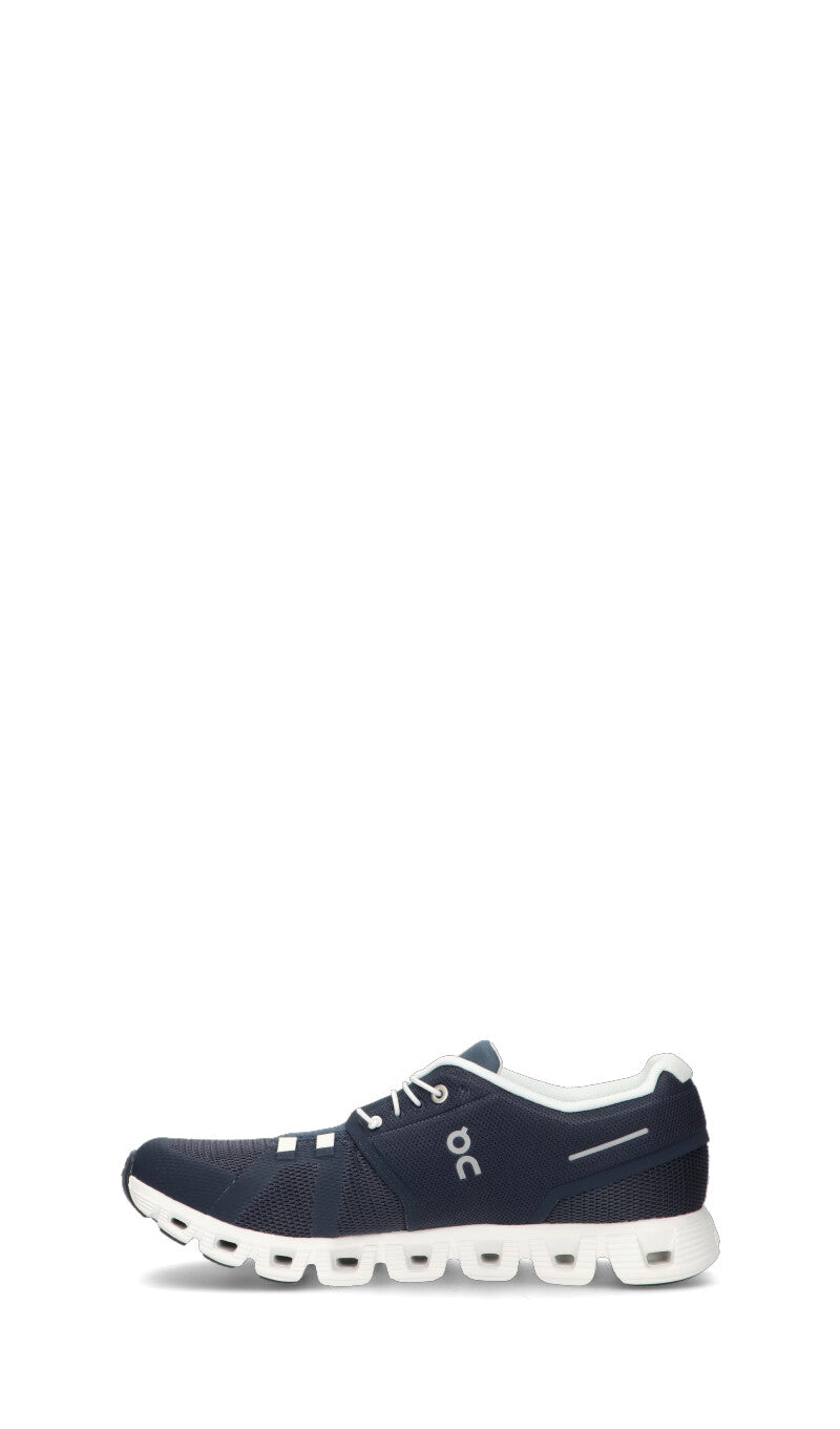 On Cloud 5 Baskets Bleu Marine Blanc Homme - 4