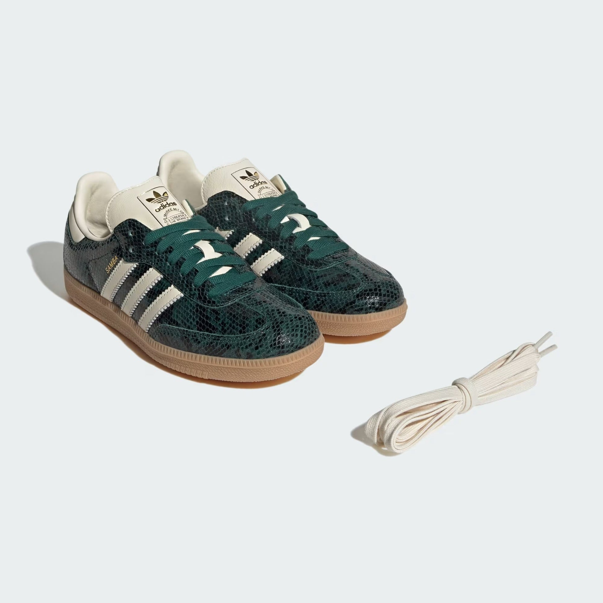 Sneakers basses Adidas Samba snakeskin collegiate green unisexe