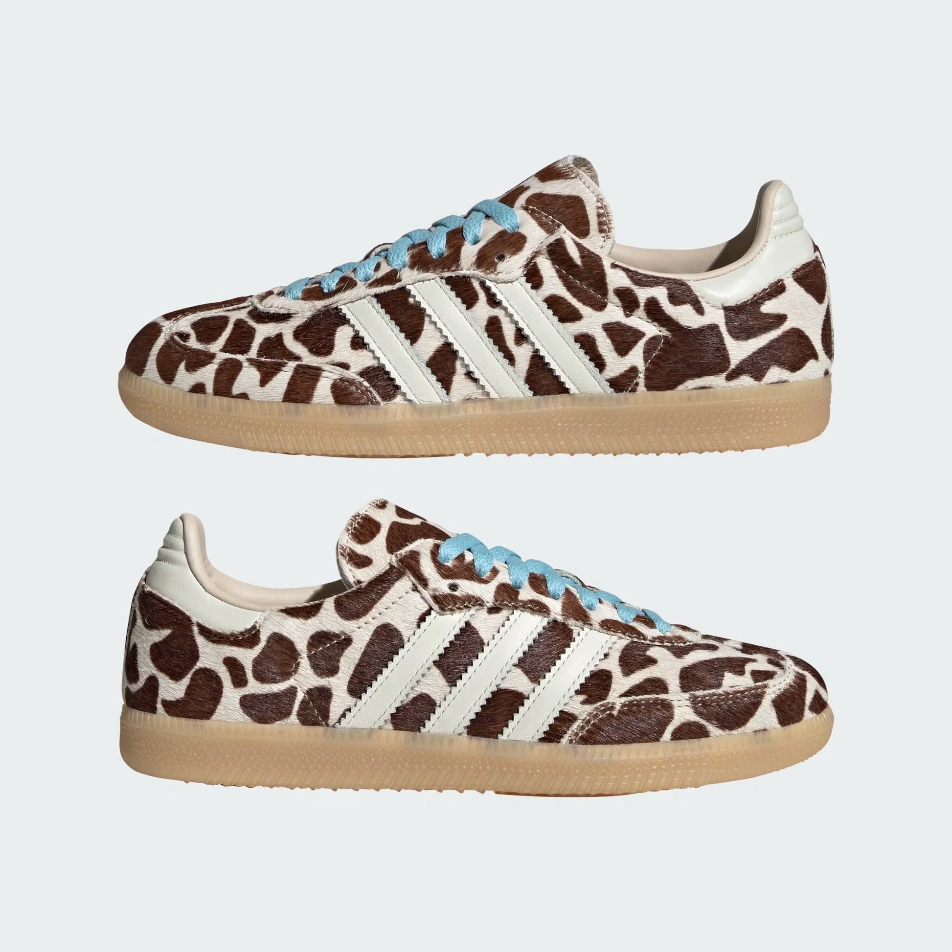 Sneakers basses Adidas Samba giraffe print crystal linen unisexe