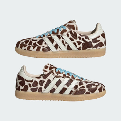 Sneakers basses Adidas Samba giraffe print crystal linen unisexe