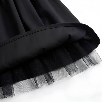 Robe Midi Femme Trapèze Dos Nu – Bustier Ajusté Coupe Évasée