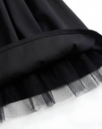 Robe Midi Femme Trapèze Dos Nu – Bustier Ajusté Coupe Évasée
