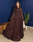 Robe Femme Col Rond Moulante Manches Longues – Tombé Fluide