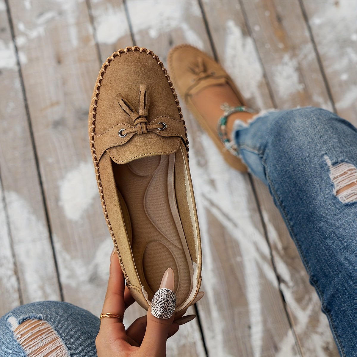 Mocassins Femme Constance-Line – détail de la semelle