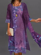Menvelo Robe Midi Femme Tulle Fleurie Coupe Fluide
