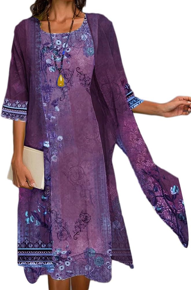 Robe Midi Femme en tulle, fleurie, coupe fluide – Menvelo