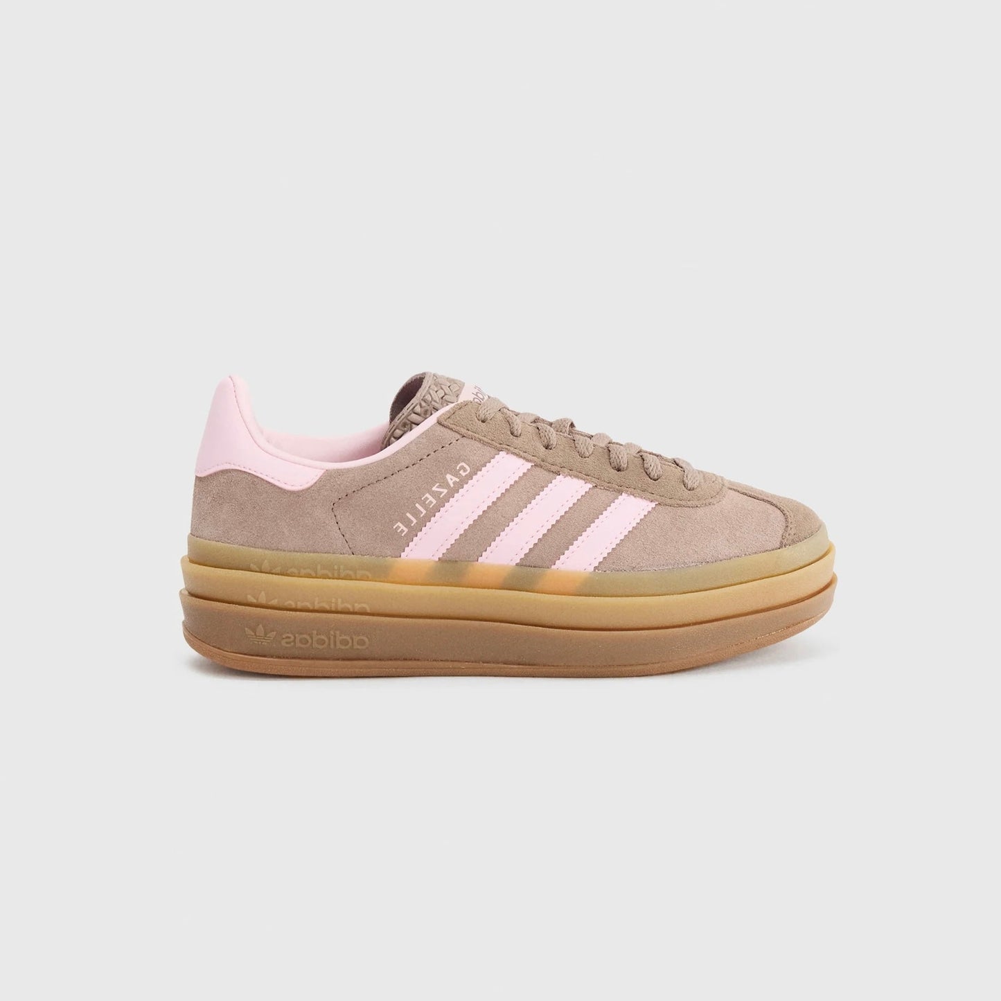 Sneakers basses Adidas Gazelle Bold trace brown clear pink femme