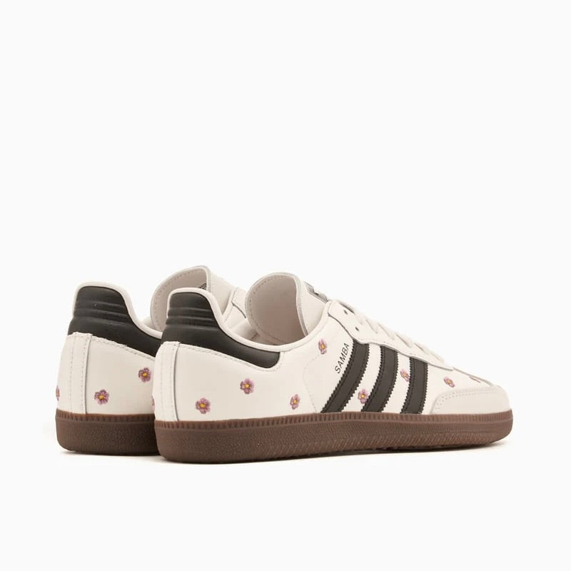 Sneakers basses Adidas Samba light purple floral unisexe