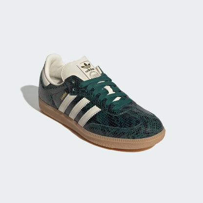 Sneakers basses Adidas Samba snakeskin collegiate green unisexe