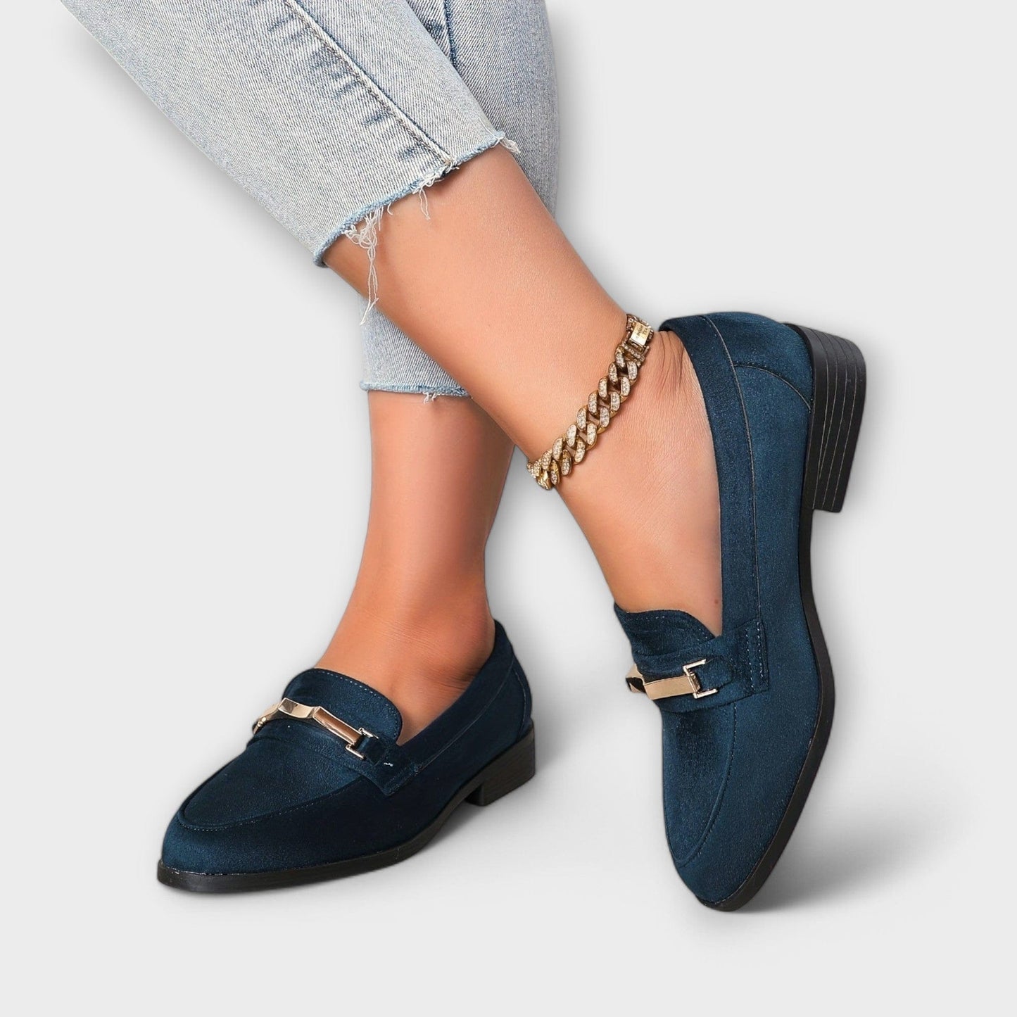 Mocassins Femme Salomé-Nina – détail de la tige