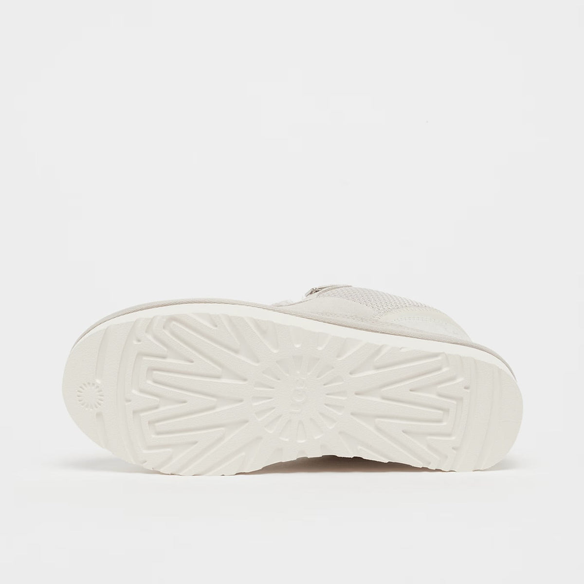 UGG Lowmel Ceramic baskets femme en daim et textile recyclé blanc, vue arrière
