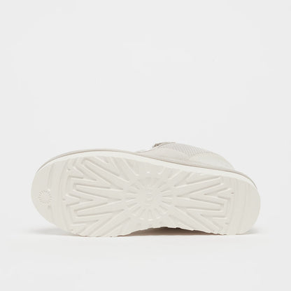 UGG Lowmel Ceramic baskets femme en daim et textile recyclé blanc, vue arrière