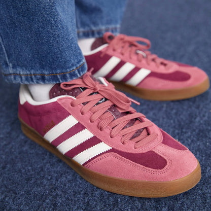 Sneakers basses Adidas Gazelle Indoor maroon preloved crimson unisexe