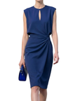 Robe Cocktail Femme – Silhouette Drapée & Taille Froncée