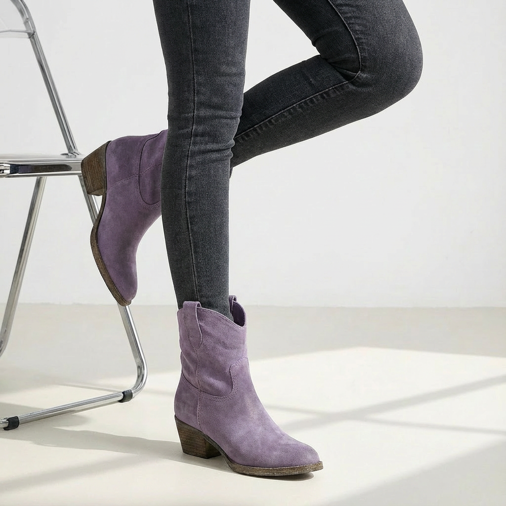 Bottines Cowboy Femme Margaux à Talon Bloc