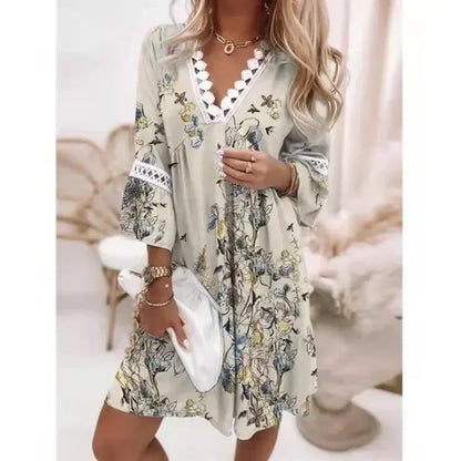 Robe d’Été Cassandra – Légèreté Florale et Élégance Décontractée
