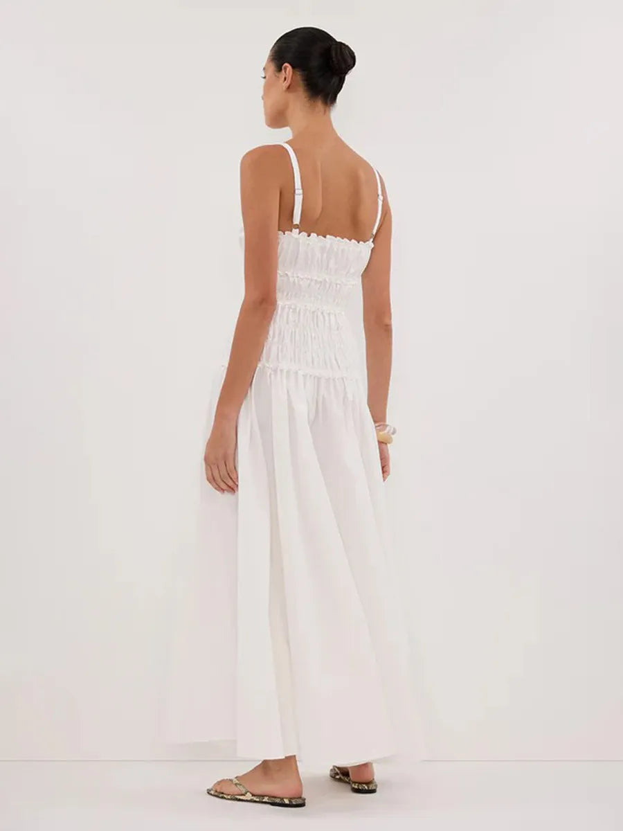 Robe Longue Femme Plissée – Silhouette Fluide et Élégante