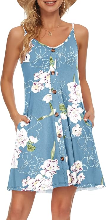 Robe Mini Femme en tissu léger, col V, coupe fluide – Menvelo