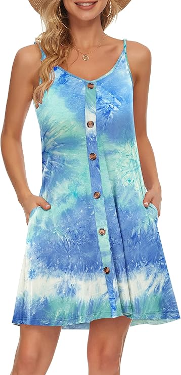 Robe Mini Femme en tissu léger, col V, coupe fluide – Menvelo