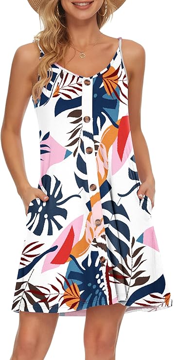 Robe Mini Femme en tissu léger, col V, coupe fluide – Menvelo