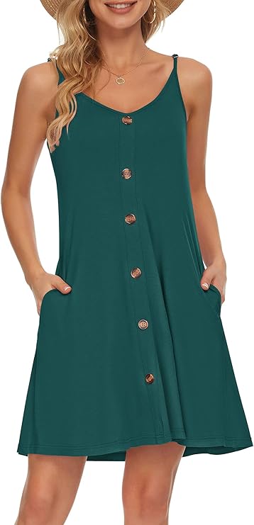 Robe Mini Femme en tissu léger, col V, coupe fluide – Menvelo