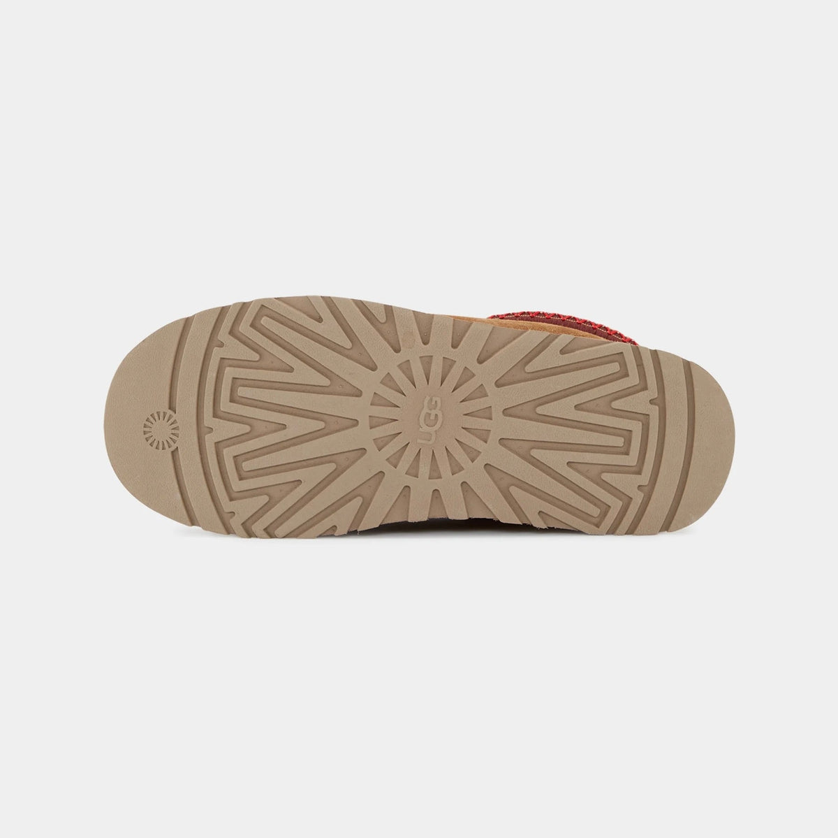 UGG Tazz Chestnut chaussons à plateforme femme en daim et peau de mouton marron chestnut, détail intérieur