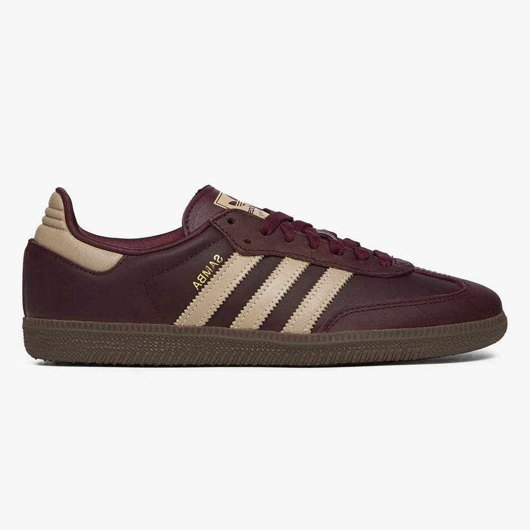 Sneakers basses Adidas Samba maroon crystal sand unisexe