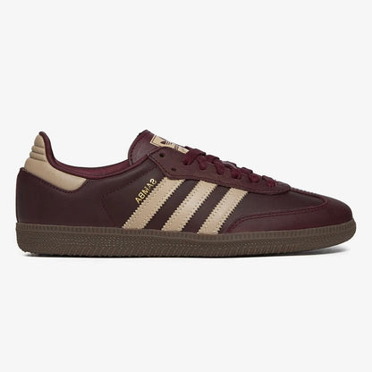 Sneakers basses Adidas Samba maroon crystal sand unisexe