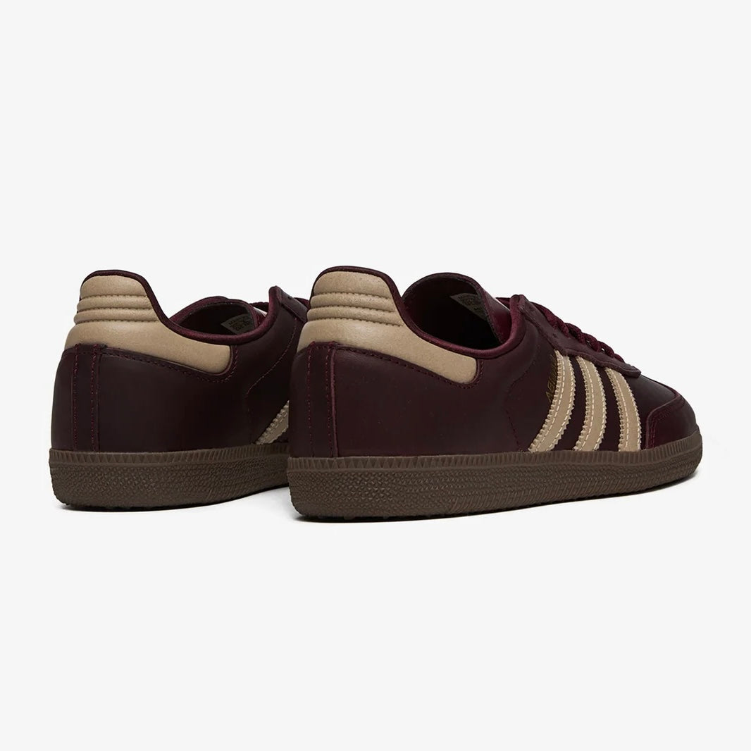 Sneakers basses Adidas Samba maroon crystal sand unisexe