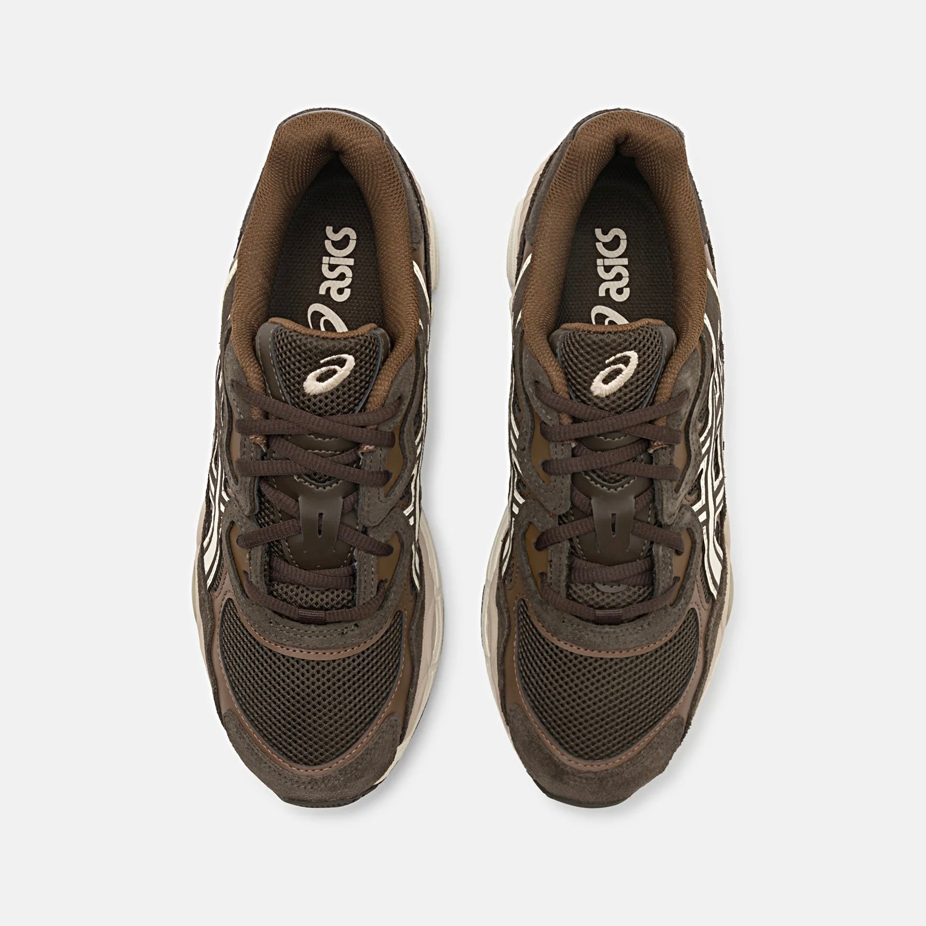 ASICS Gel-NYC Black Coffee, Baskets Basses Unisexe Mesh et Daim – photo 3